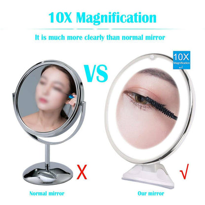 10x Magnifying 14 Led Makeup Mirror-DriHer