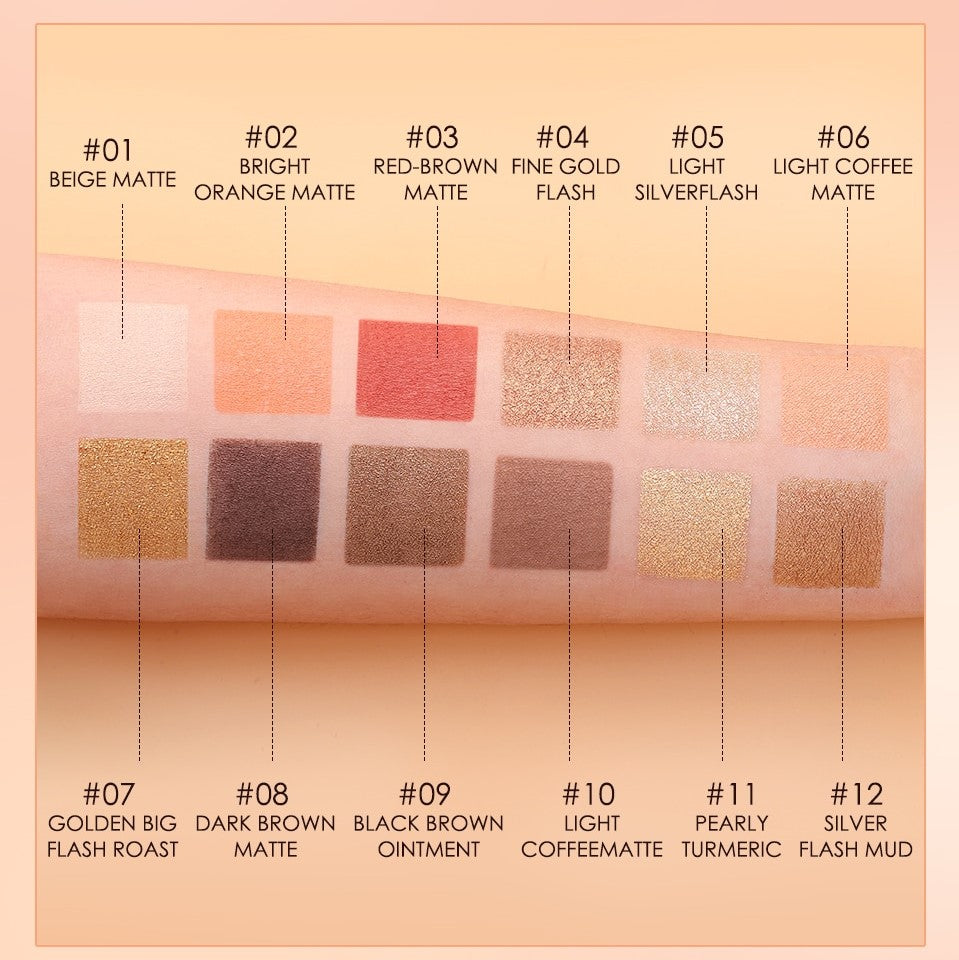 12 Colors Eyeshadow Palette-DriHer