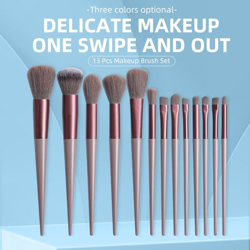 13pcs Makeup Brushes Cosmetic Full Set-DriHer