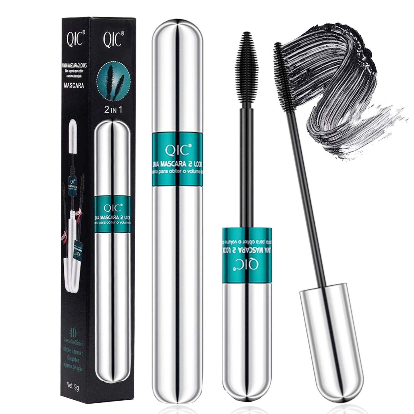 2 In 1 4D Silk Fiber Waterproof Mascara-DriHer