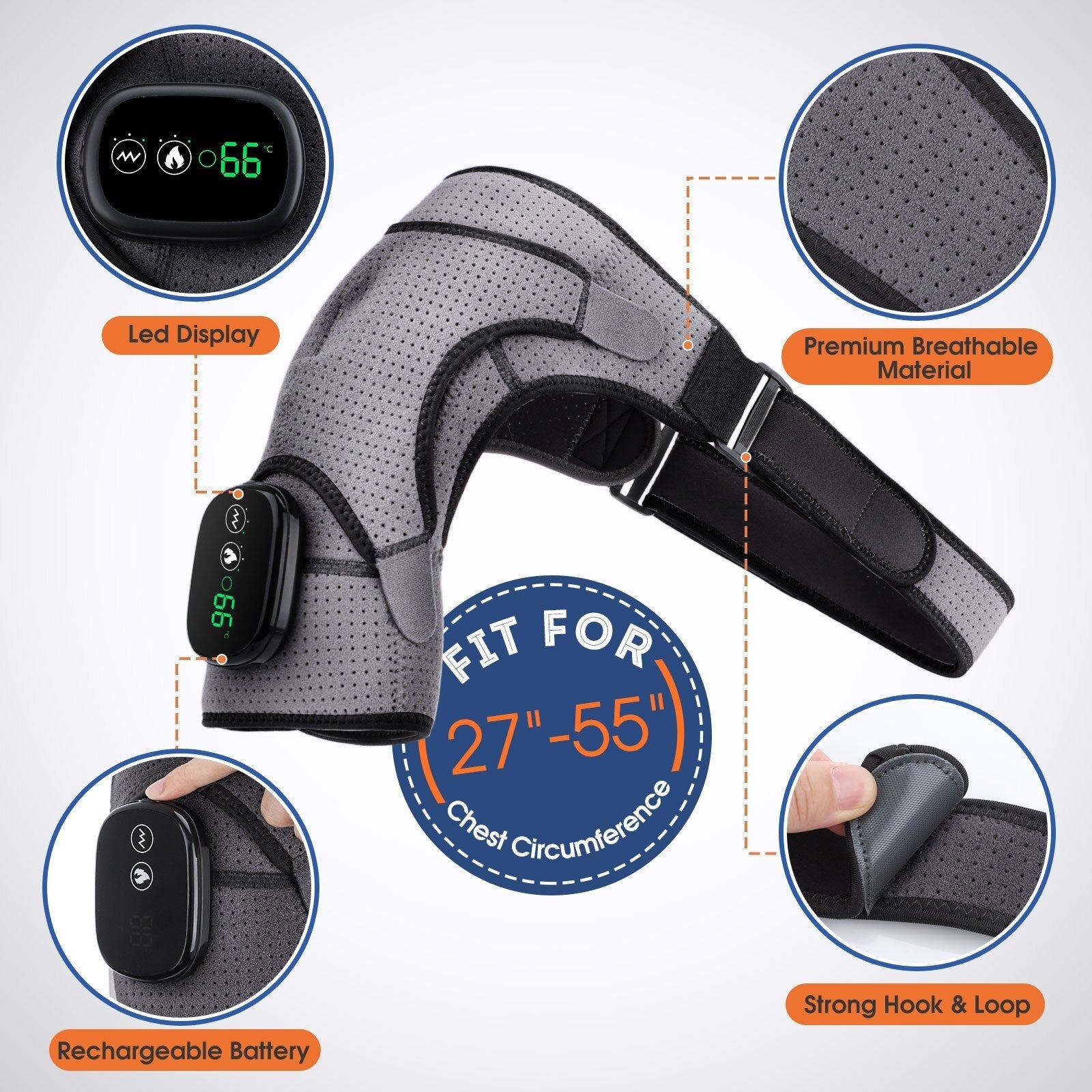 2 in 1 Heated Shoulder Massage Device-DriHer