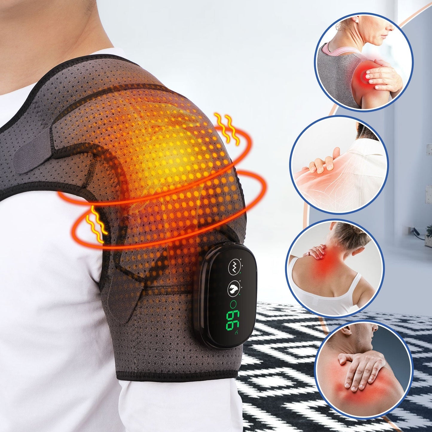 2 in 1 Heated Shoulder Massage Device-DriHer