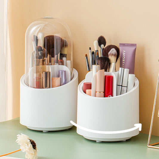 360° Rotating Makeup Brush Storage Box-DriHer