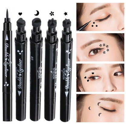 4 Double Head Winged Liquid Eyeliner Stamp-DriHer