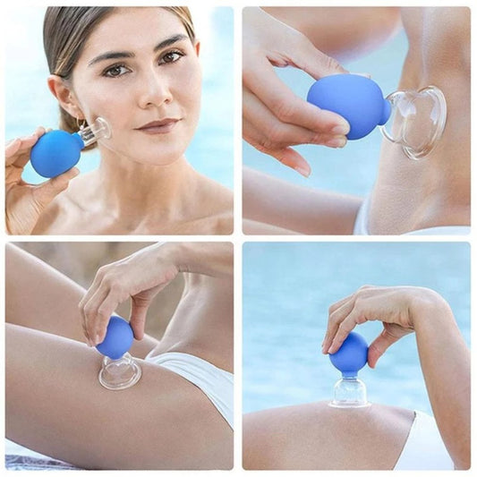 4 Pcs Glass Face Cupping Set-DriHer