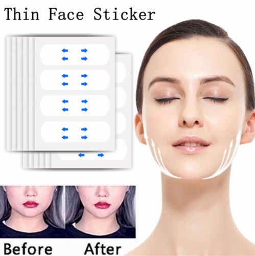 40Pcs Invisible Thin Face Lift Adhesive Tape-DriHer