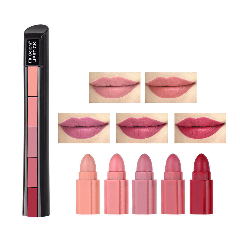 5-Section Matte Velvet Lipstick Set-DriHer