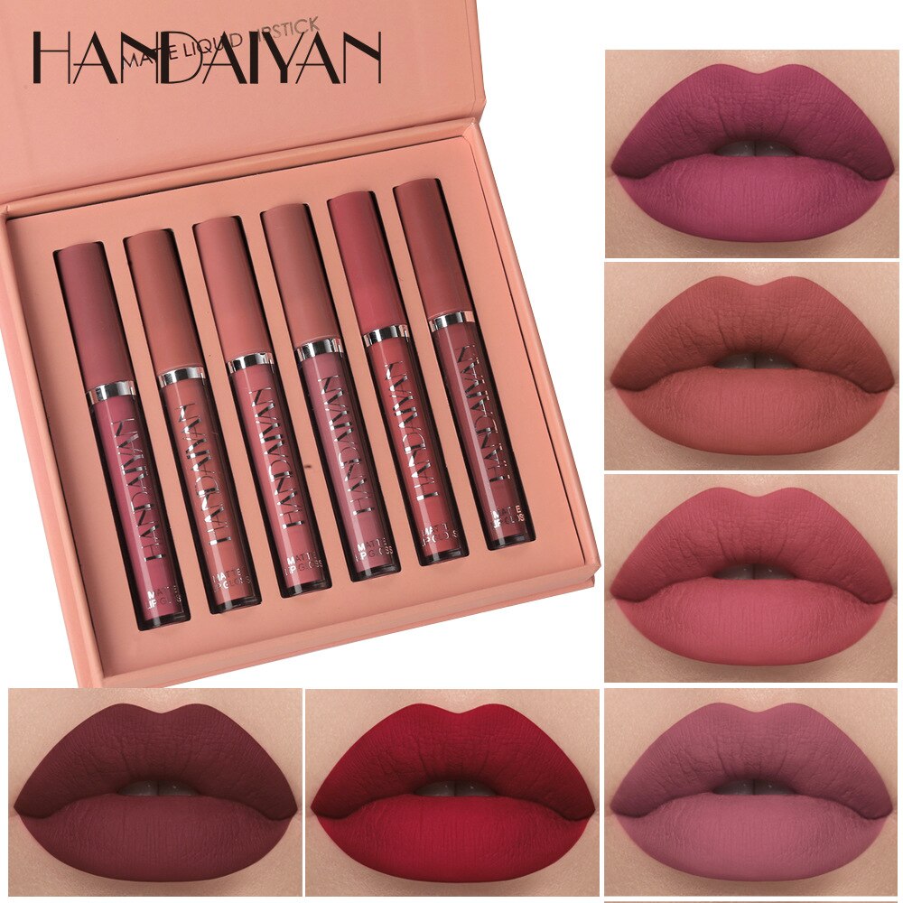 6 Mat Liquid Lipstick Set-DriHer