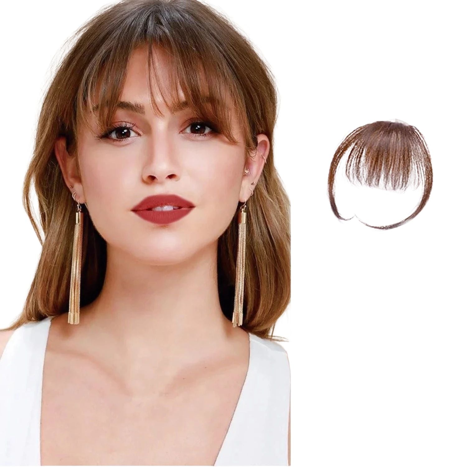 Clip in Fringe Human Hair Bangs-DriHer