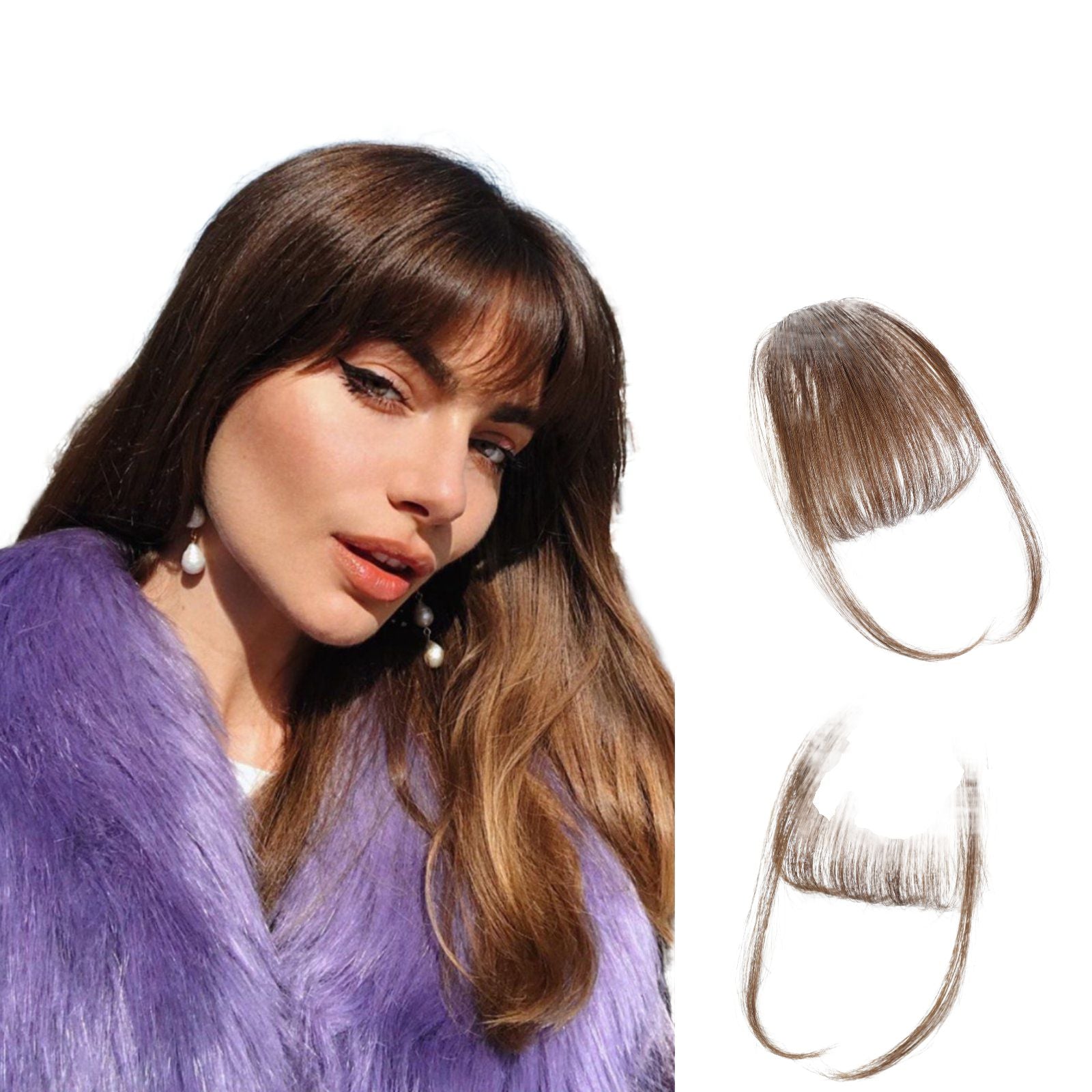 Clip in Fringe Human Hair Bangs-DriHer