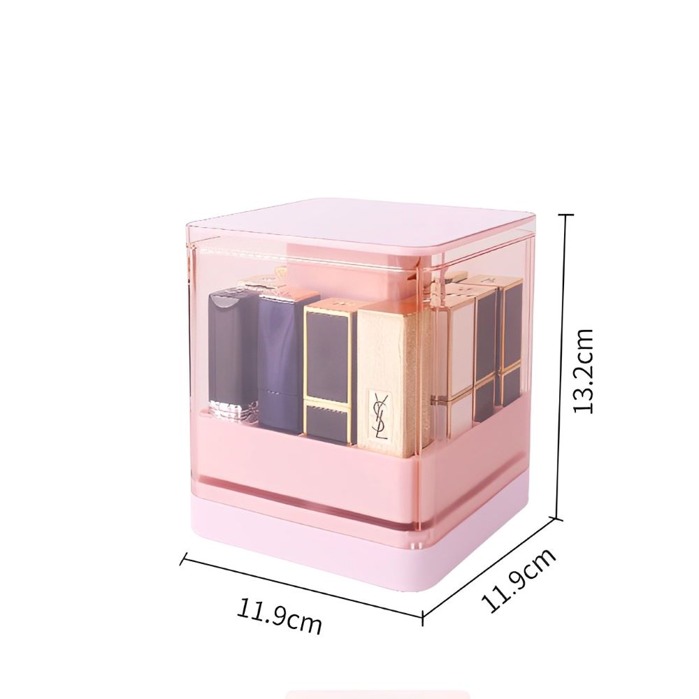 Cosmetic Storage Box - Transparent Push-up Lipstick Holder-DriHer