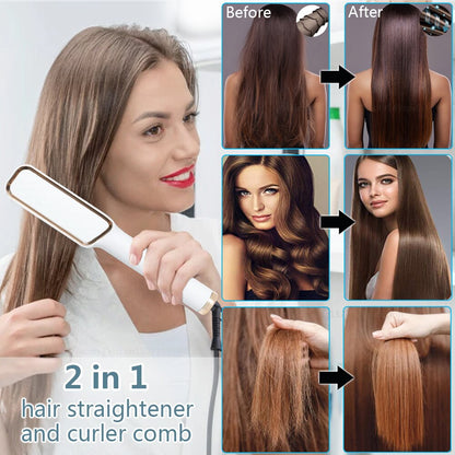 Hair Straightener Brush 3 in 1-DriHer