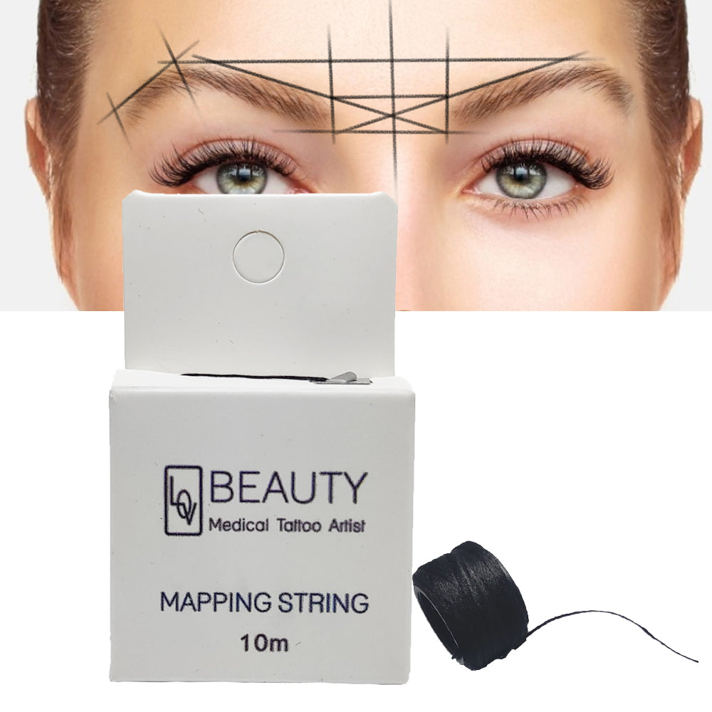 Pre-Inked Brow Mapping String for Microblading Eyebrow Marker-DriHer