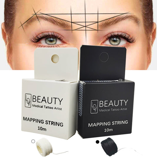 Pre-Inked Brow Mapping String for Microblading Eyebrow Marker-DriHer