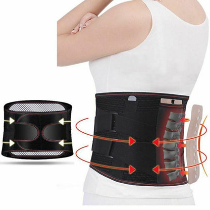 Tourmaline Self Heating Magnetic Therapy Back Waist Support Belt-DriHer