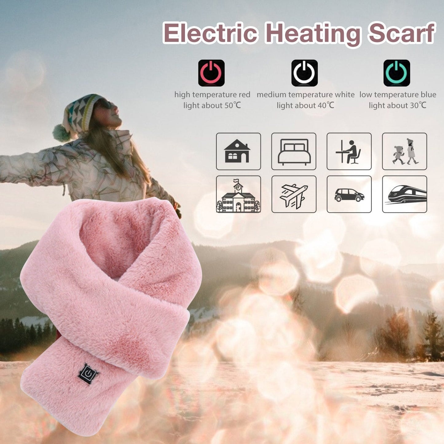 USB Winter Warm Heated Scarf-DriHer