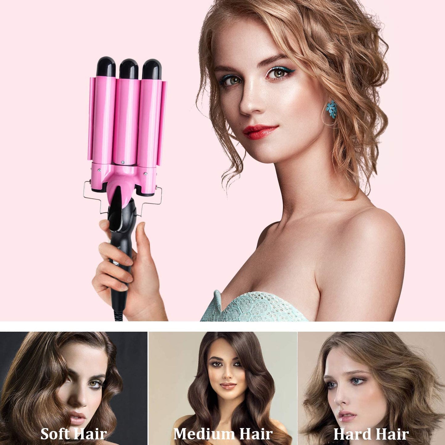 Waver Hair Tool Triple Barrel Hair Curler-DriHer