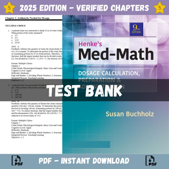 Henke's Med-Math Dosage Calculation, Preparation, and Administration