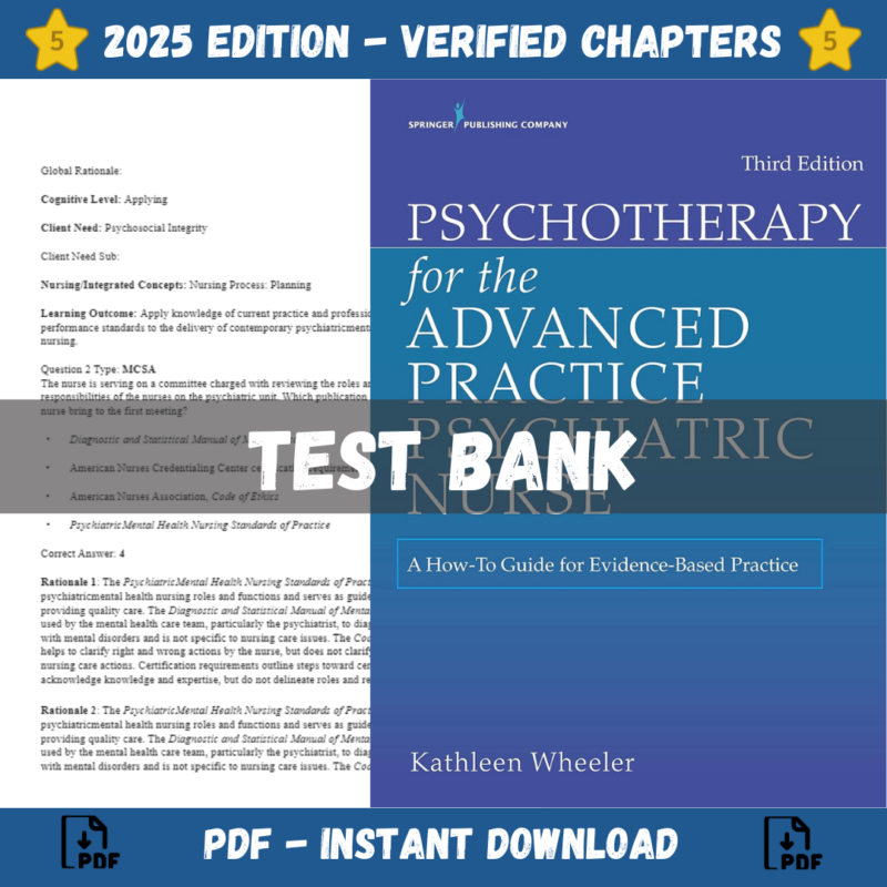 Psychotherapy for the Advanced Practice Psychiatric Nurse 3rd Edit