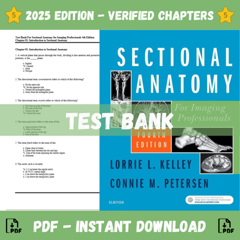 Sectional Anatomy For Imaging Professionals, 4th Edition (Lorrie L. Kelley ,2019)