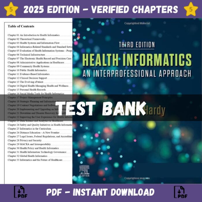 Test Bank – Health Informatics An Interprofessional Approach, 3rd Edition (Hardy, 2024)