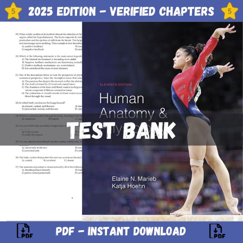 Test bank - Human Anatomy & Physiology 11th Edition (Marieb, 2019)