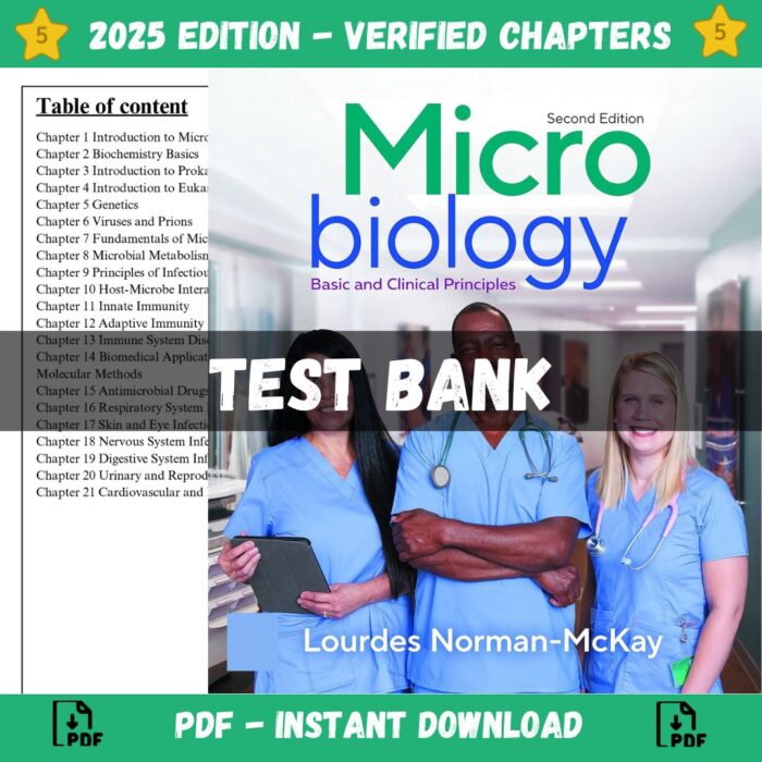 Test bank - Microbiology Basic and Clinical Principles 2nd Edition (Norman-McKay, 2023)