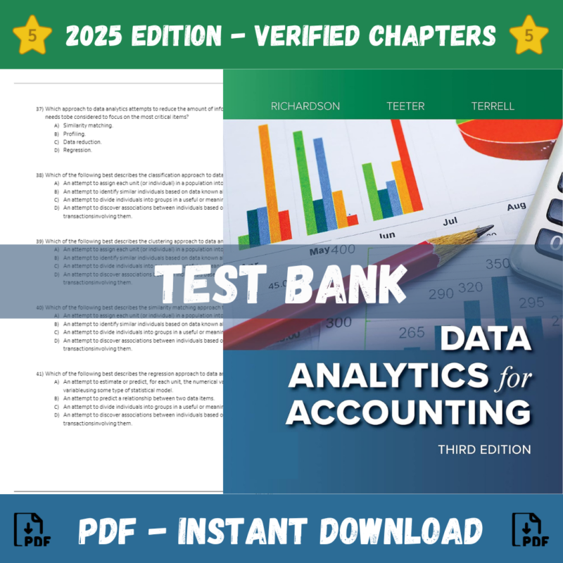 Data Analytics for Accounting, 3rd Edition (Richardson, 2022)