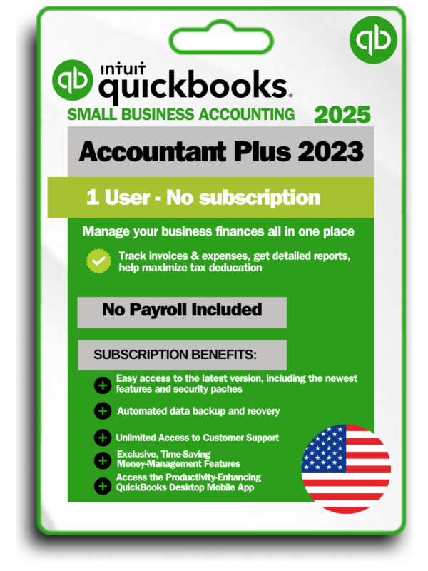 QuickBooks Desktop Accountant Plus 2023 1 User