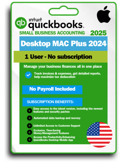 QuickBooks Desktop MAC Plus 2024 1 User