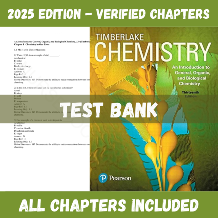 Test Bank - Chemistry An Introduction to General, Organic, and Biological Chemistry