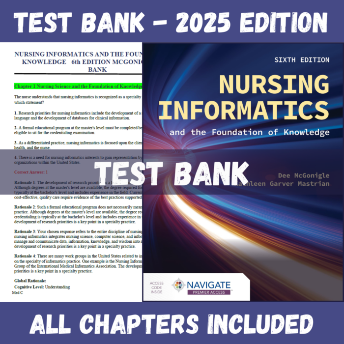 Nursing Informatics and the Foundation of Knowledge, 6th Edition (Dee McGonigle, 2023)