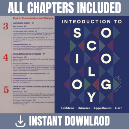 978-0393538021 Introduction to Sociology 12 Edition