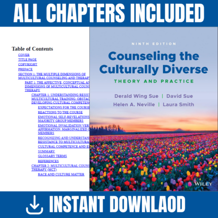 Counseling the Culturally Diverse Theory and Practice, 9th Edition