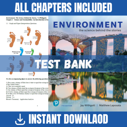 Environment The Science Behind the Stories, 7th Edition