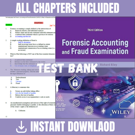 Forensic Accounting and Fraud Examination, 3rd Edition