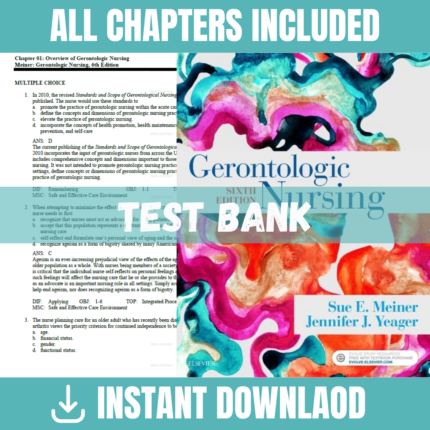 Gerontologic Nursing 6th Edition (Meiner, 2019