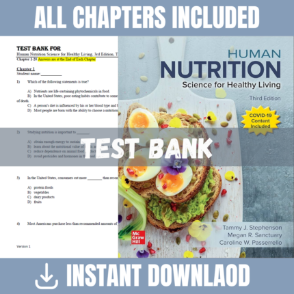 Human Nutrition Science for Healthy Living, 3rd Edition