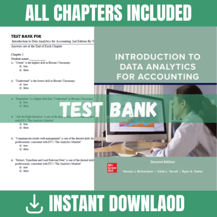 Introduction to Data Analytics for Accounting 2nd Edition