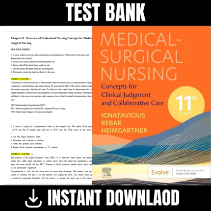 Medical Surgical Nursing Concepts for Clinical Judgment and Collaborative Care,