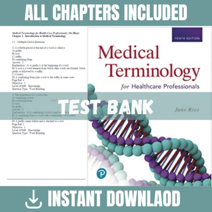 Medical Terminology for Healthcare Professionals, 10th Edition