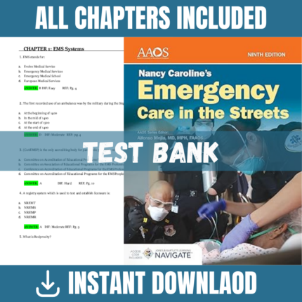 Nancy Caroline’s Emergency Care in the Streets, 9th Edition