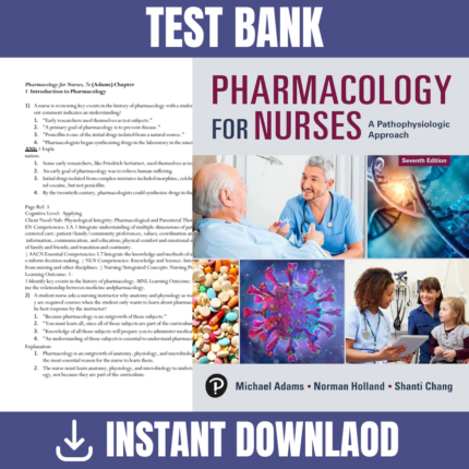 Pharmacology for Nurses A Pathophysiological Approach, seventh Edition
