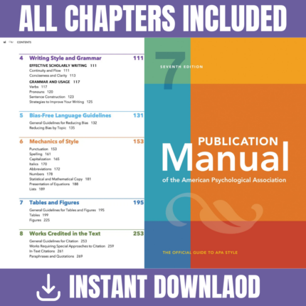Publication Manual 7th Edition (American Psychological Association, 2020) isbn 9781433832154