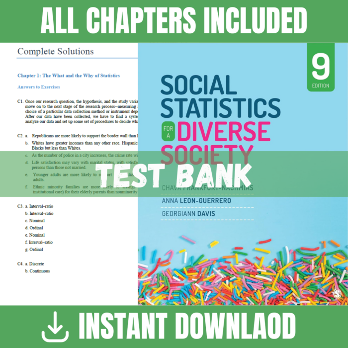 Social Statistics for a Diverse Society 9th Edition