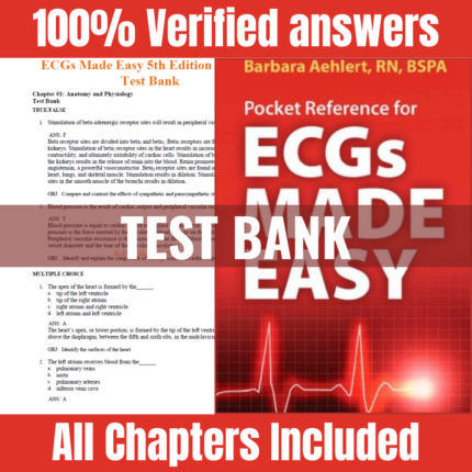 TEST BANK- ECGs Made Easy 5th Edition