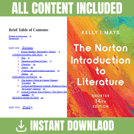The Norton Introduction to Literature, 14th Edition (Kelly J. Mays, 2021)