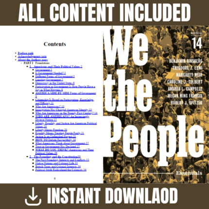 We the People, Fourteenth Essentials Edition (Benjamin Ginsberg 2022)